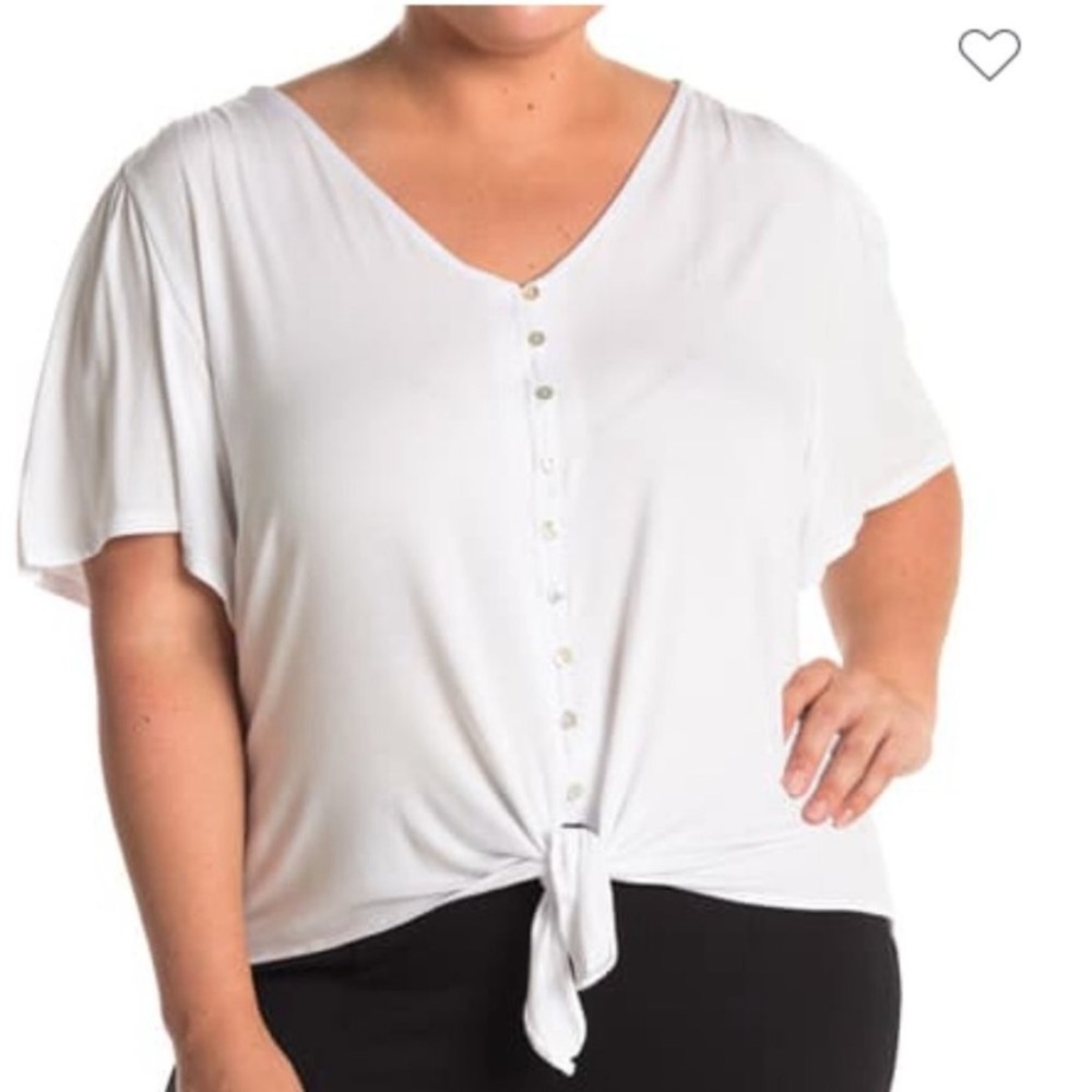 🎀 5/$20 🎀 NWT H by Bordeaux white top size large